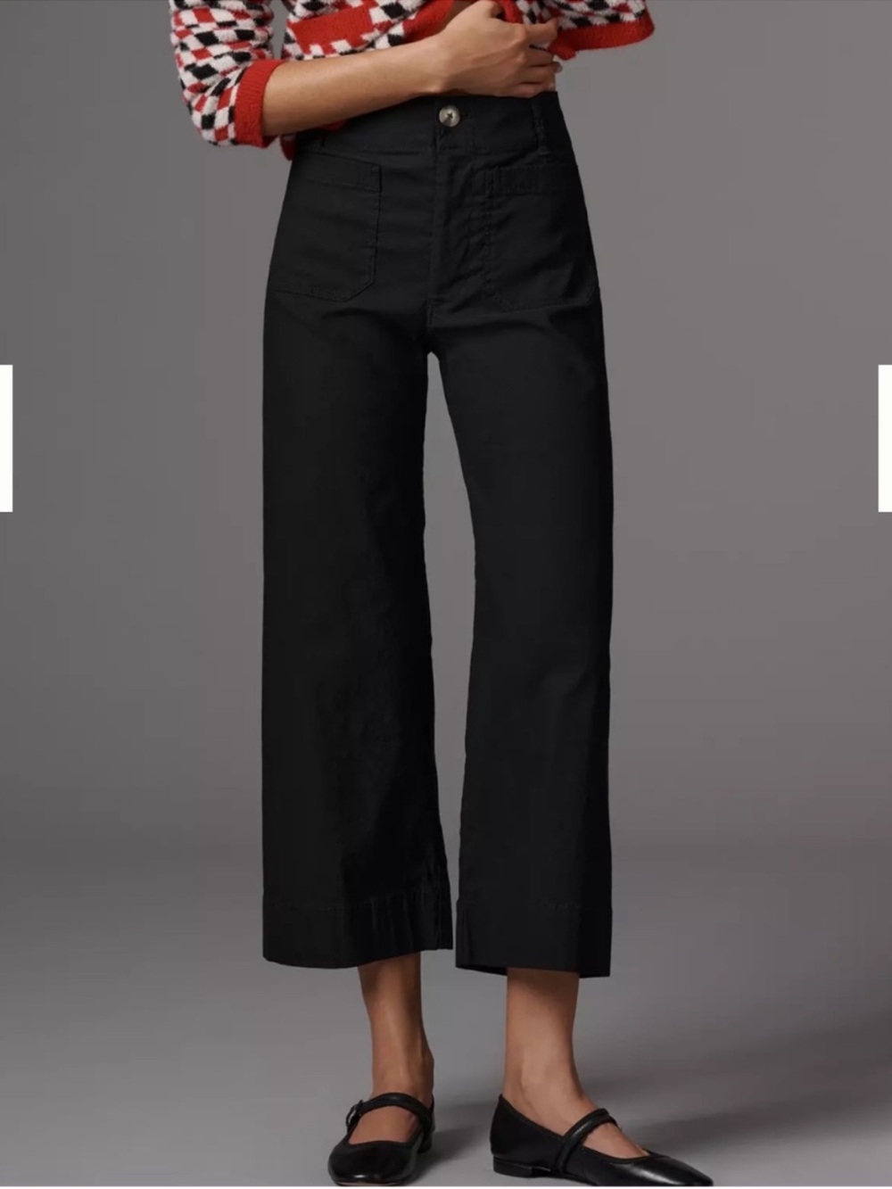 Maeve The Colette Magic Fabric Crop Wide-Leg Pants